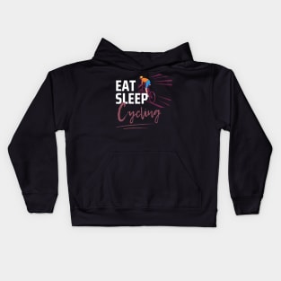 Eat Sleep Cycling Kids Hoodie